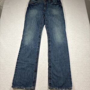 Ariat Jeans Mens 34X38 M4 Low Rise Boot Loop Lock Distressed Fade Workwear Denim